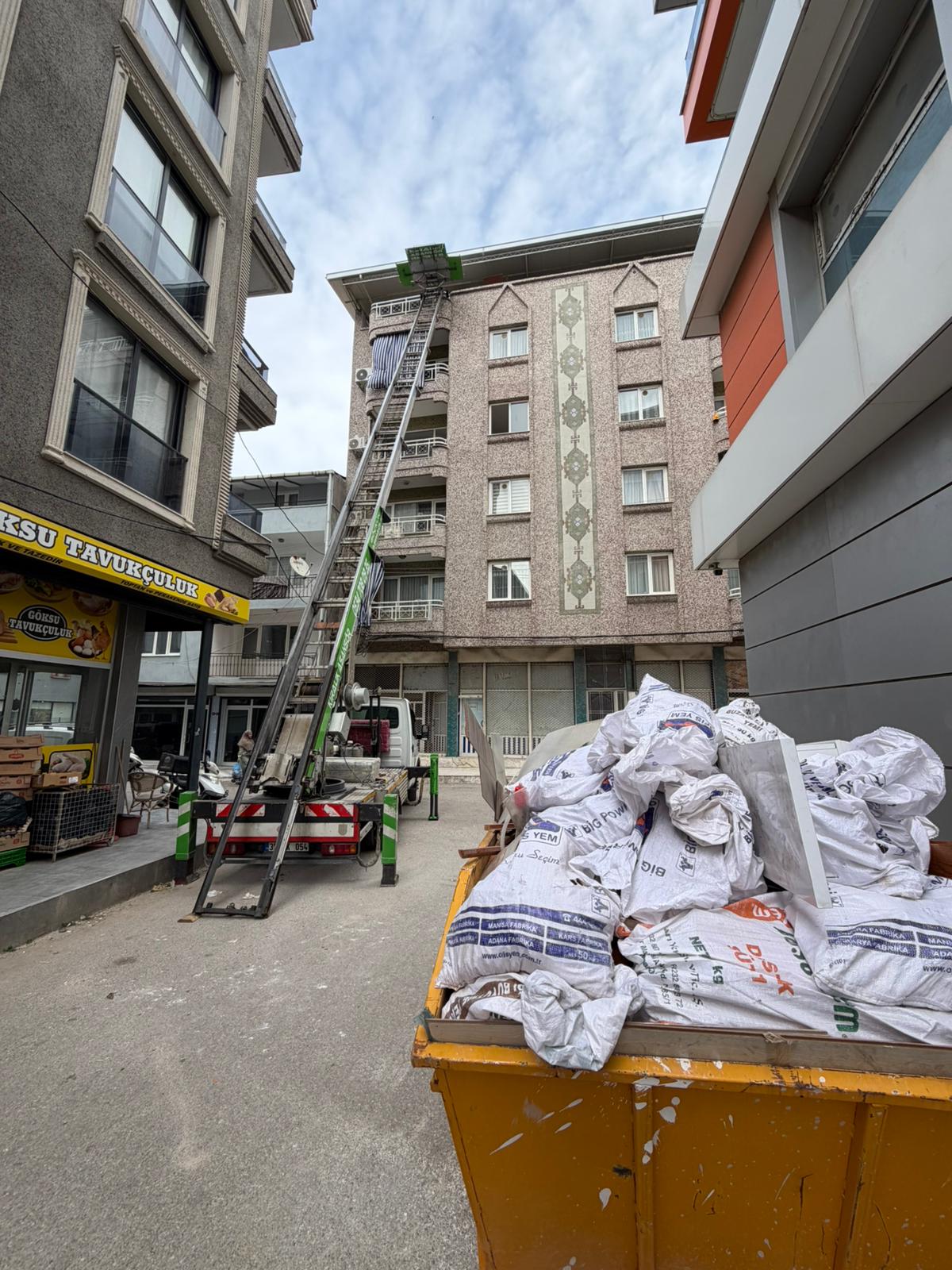 inşaat tadilatı moloz indirme